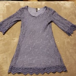 Lavendar Crochet Dress